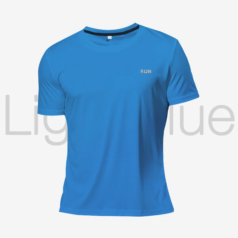 Lange und kurz ärmel ige T-Shirt Fitness Sport Tops Morgen laufen Eis Seide schnell trocknen Outdoor Bergsteigen Sport kleidung Männer – Detail 16