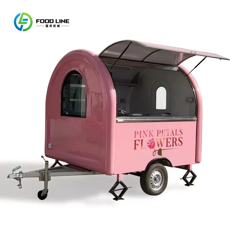 

Customized Hot Selling Mobile Flower Shop Fruit Food Truck Food Catering Truck Trailer