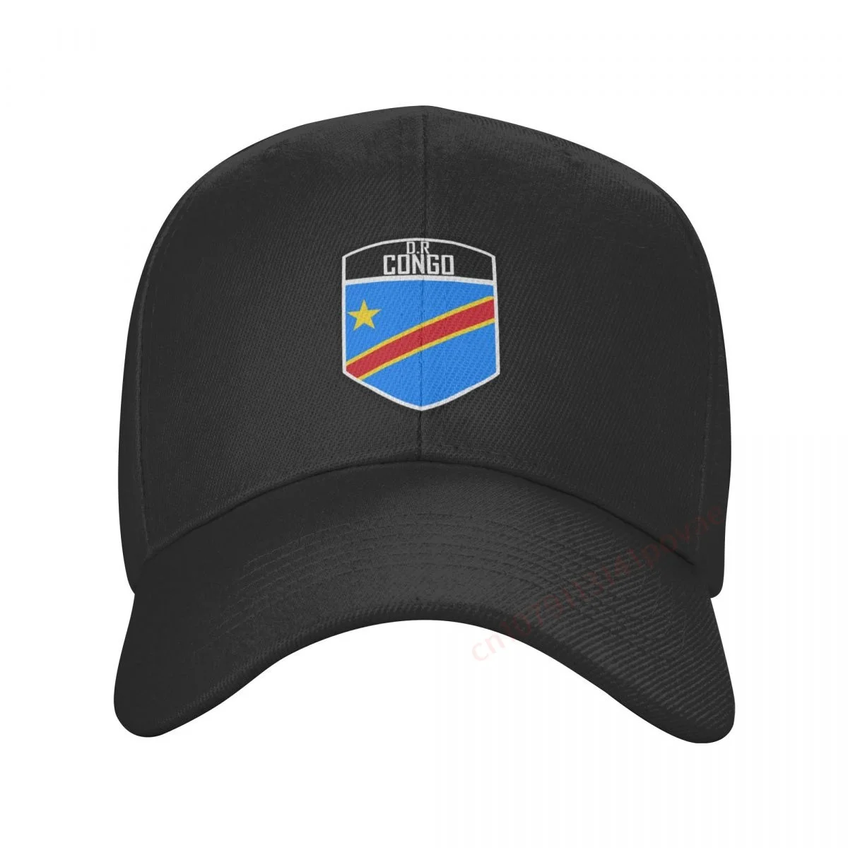 جمهورية الكونغو الديمقراطية العلم قبعة بيسبول للنساء الرجال Snapback قبعة تنفس سائق شاحنة قبعة عادية في الهواء الطلق قابل للتعديل