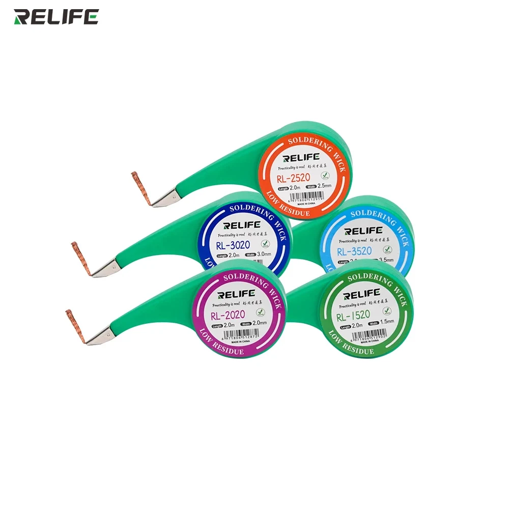 RELIFE Anti-scalding Anti-hot Nozzle Soldering Wick Desoldering Solder Remover Wire For PCB Motherboard Welding Tools