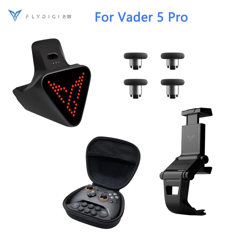 オリジナル Flydigi Vader 5 Pro 充電ドック サムスティック Dpad