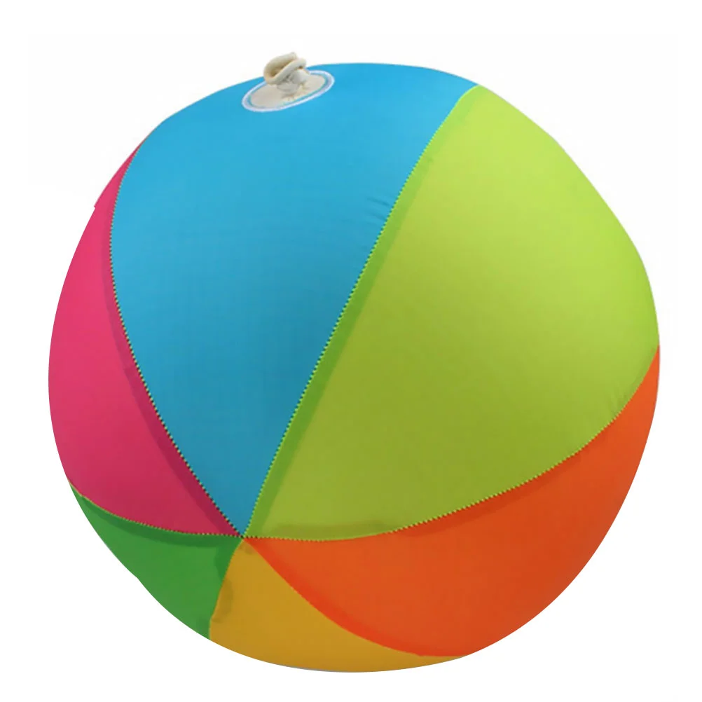 

1PC Inflatable Latex Ball Nylon Cloth Balloon Outdoor Playing Toy Parents-kid Interaction Ball for Children (Watermelon)