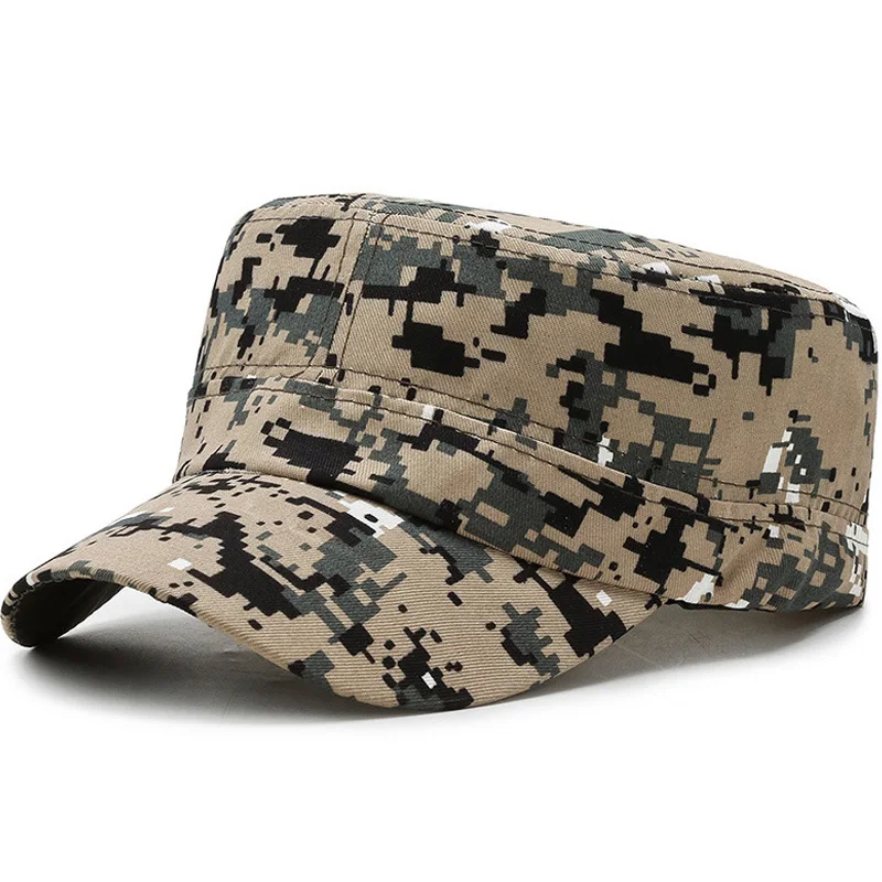 Fashion Camouflage Baseball Cap Men Fishing Hat Flat Top Caps Outdoor Camo Cap Bones Snapback Gorras Trucker Flat Caps