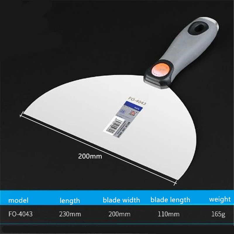 Imagem -03 - Drywall Plastering Raspador Tool Grupo Putty Knife Espátula Parede pá de Limpeza Ferramentas de Construção Pcs Aço Inoxidável