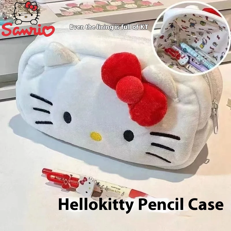 

Аниме Sanrio, Hello Kitty, плюшевая сумка Cinnamoroll, косметички, сумки для хранения, Мультяшные кавайные пахacco, карандаш, женские подарки на день рождения