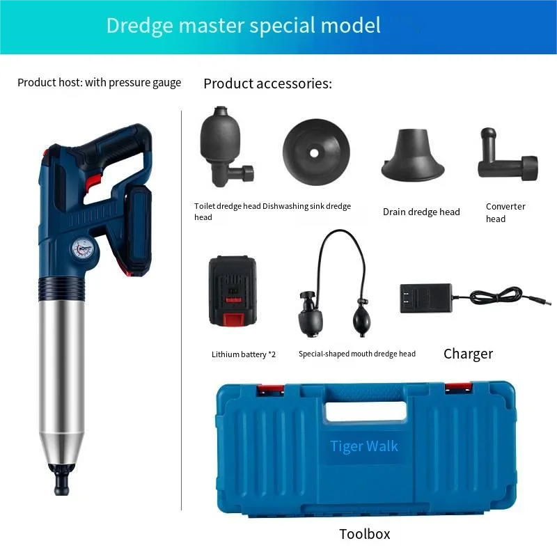 Electric Unblocking Device, Toilet Unblocking Tool, Iithium Battery Pipeline Unblocking Machine, One Shot Unblocking   393