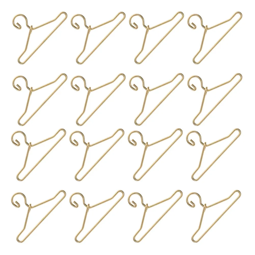 

45Pcs Mini Clothes Hangers Alloy Miniature Closet Organizers Miniature Wardrobe Accessories Mini Clothes Hangers