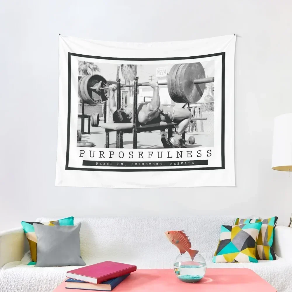 

PURPOSEFULNESS-бодибилдинг вдохновляющая цитата гобелен Настенный декор милый декор комнаты корейский декор комнаты гобелен