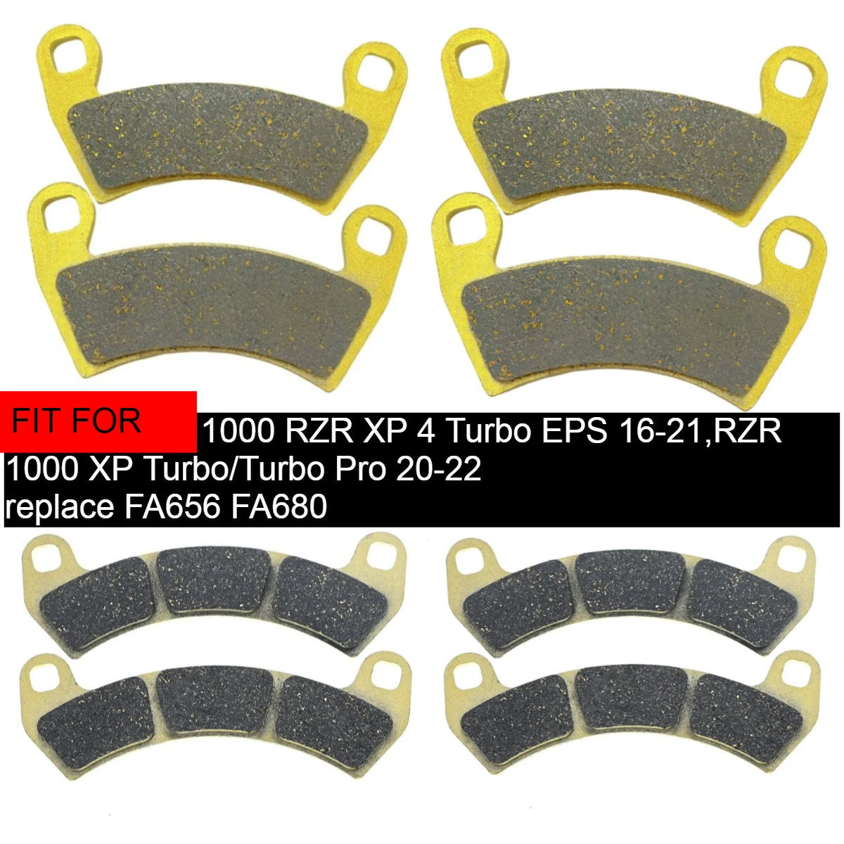 Front Rear Brake Pa…