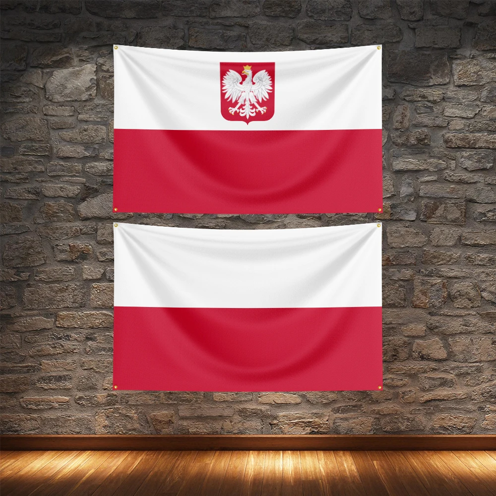 Single-sided printing of the Poland flag wall decoration
