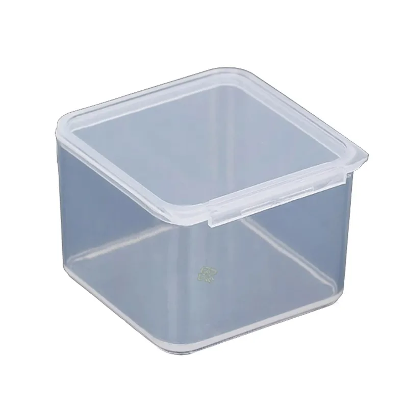 

50 шт. z4028 Квадратные детали Ящик для инструментов Винт Прозрачный пластиковый элемент Коробка с крышкой Упаковочная коробка размером 3,7x3,7x2,5 см.