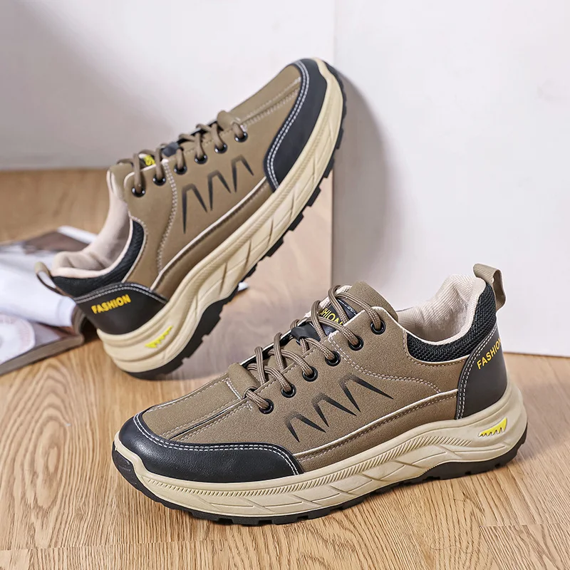 Autumn Outdoor Work Shoes Plus-size Sports and Casual Shoes Fashionable Hiking Shoes Comfortable and Breathable Men's Sneaker