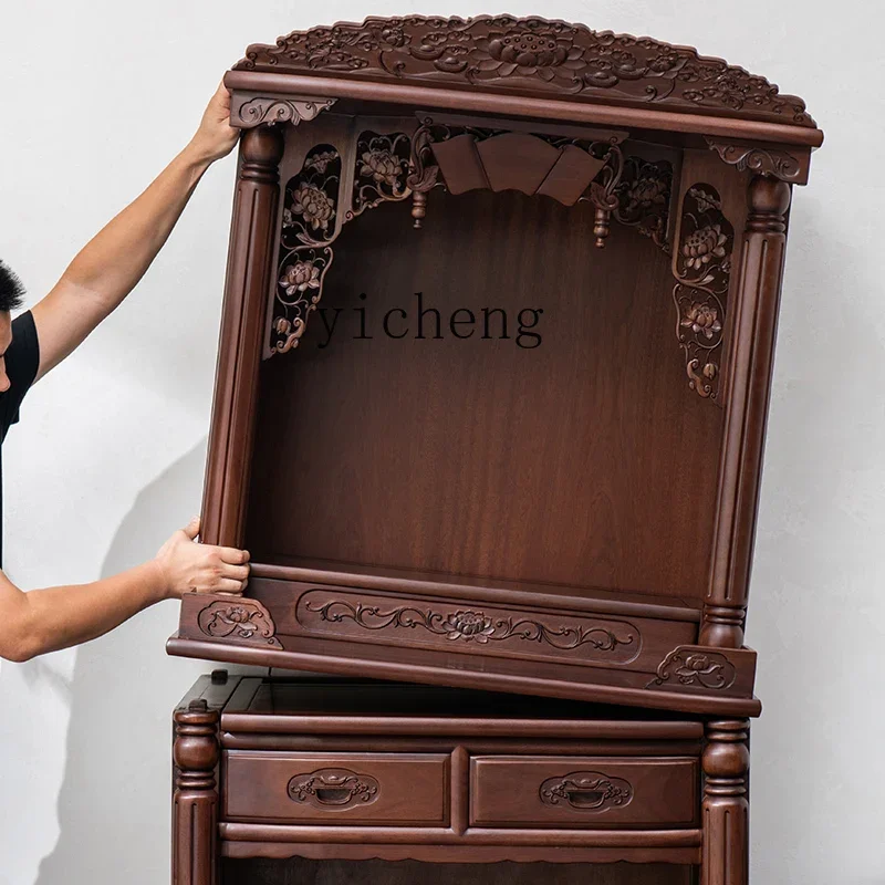 

New Chinese vertical cabinet shrine Buddhist shrine offering table modern light luxury small shrine household