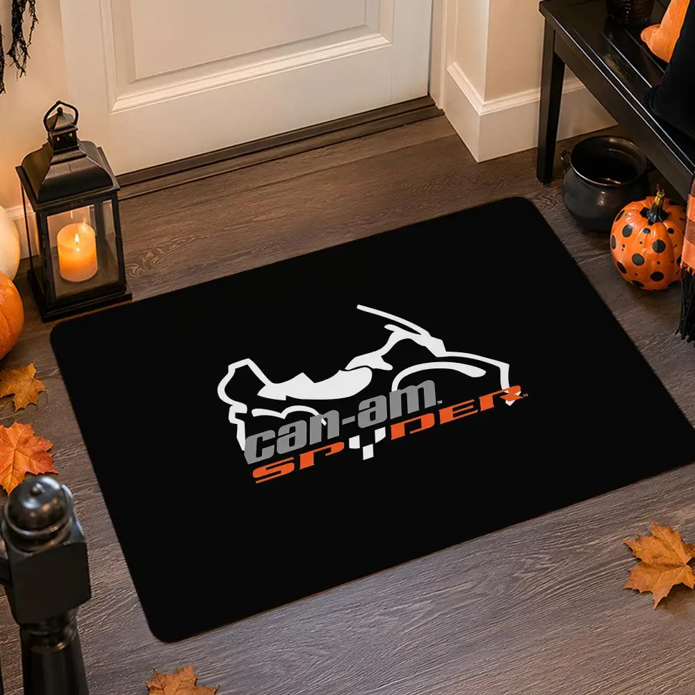 C-Can-am Brp Floor Mat Flannel Rug Non Slip Absorbent Soft Washable For Entryway Hallway Bathroom Kitchen Decor