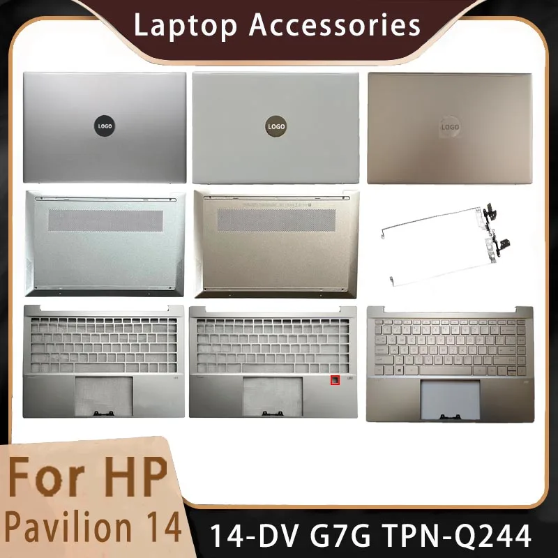 

New For HP Pavilion 14-DV TPN-Q244;Replacemen Laptop Accessories Lcd Back Cover/Palmrest/Bottom/US Keyboard With LOGO