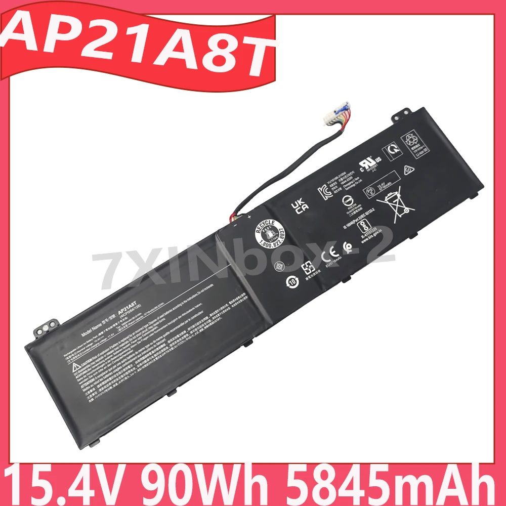 AP21A8T AP21A7T 15.4V 90Wh 5845mAh battery for Acer Nitro 5 AN517-55 For Predator Helios 300 PH317-56 18 PH18-71 series