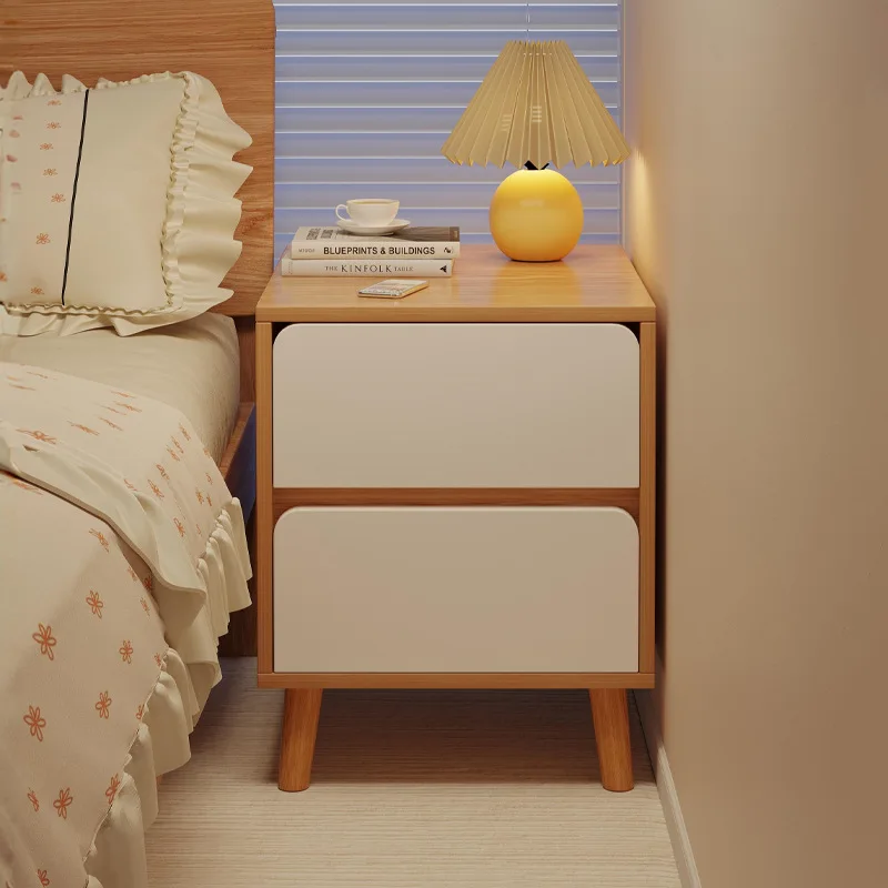Small household bedroom storage rental room bedside storage cabinet