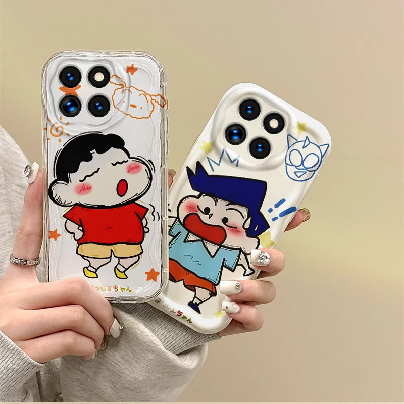 

Cute C-Crayon Shin-chans Phone Case for XIAOMI 14 13 12 T Pro 11 Lite Poco F6 F5 F4 F3 X6 X5 X4 X3 GT M3 M4 Pro Shockproof Cover
