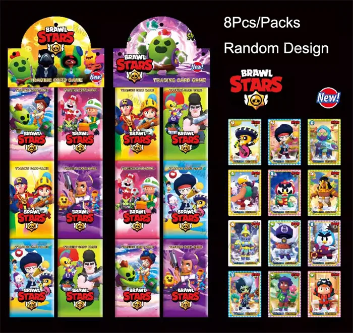 Random Collect Card Anime Figures Collection Game Battle Carte Cartoon Board Leon Crow Rare Trading Cards Kid Toy Gift