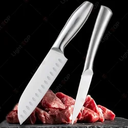 Stainless Steel Kitchen Knives Japanese Santoku Knife Fruit Slicing Utility Knife Professional Chef Knife Kitchen Accessories