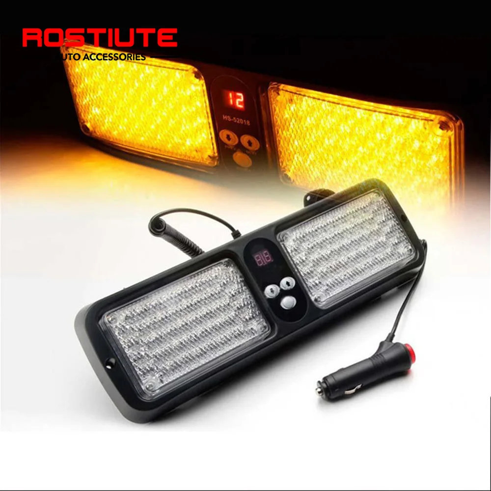 Car Visors Led Police Strobe Lights Emergency Warning Beacon Amber Red Blue Flashing Auto Roof Stroboscopes Safti Strobo Lamp