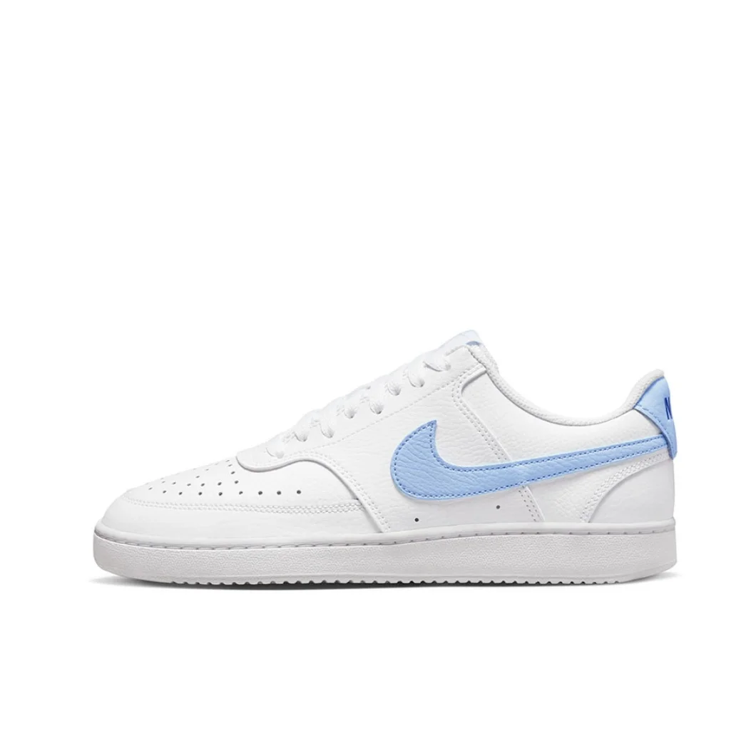 Nike Court Vision Low Mulheres e Homens sapatilhas Respirável conforto sapatos casuais Classic Retro Tendência sapatos casuais Azul Leve