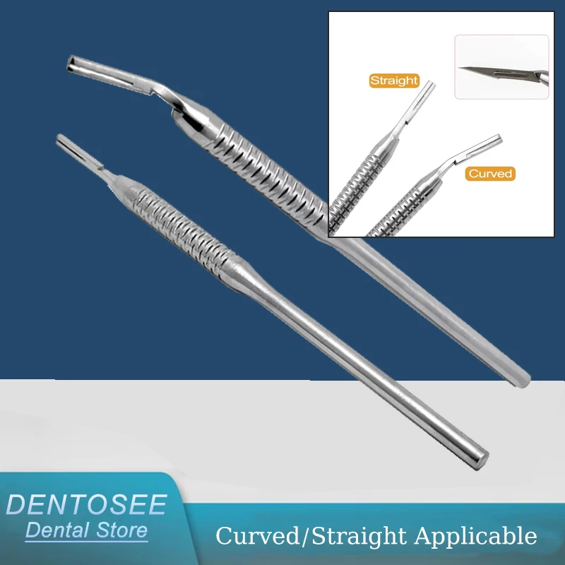 

Stainless Steel Dental Handle Professional Grade Scalpel for Dentists No.3 Blade Oral Surgery Instrument