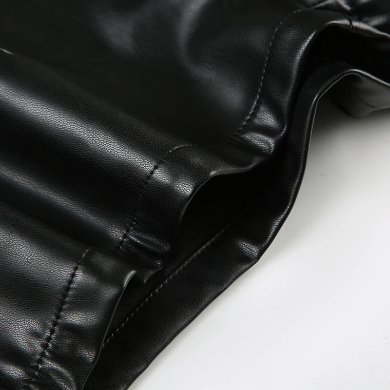 SUCHCUTE Vintage Nieten-Schnallen-Gürtel, Pu-Leder-Shorts, Y2k, sexy Shorts mit niedriger Taille, ästhetisches Party-Outfit, Sommer-Punk-Stil, Coquette – Detail 10
