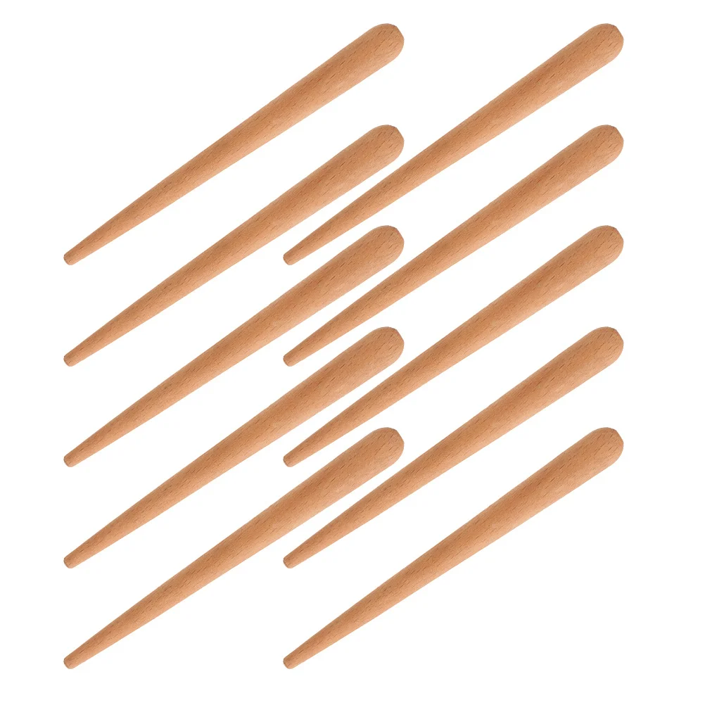 Palos de ritmo de madera para niños, instrumentos de percusión Orff, textura de madera Natural, palos de ritmo de agarre amigables para niños, 10 Uds.