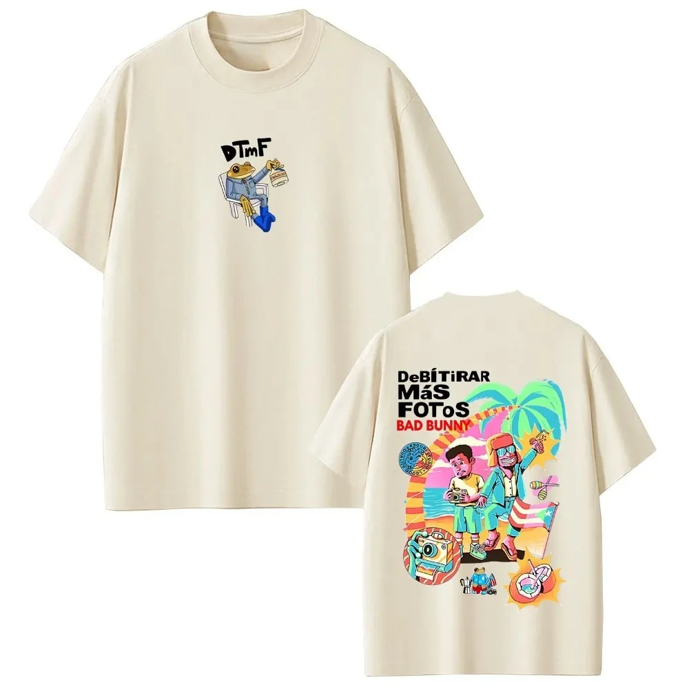 DeBi TiRAR MaS FOtoS DTMF World Tour T-Shirts Rapper Bad Bunny T-Shirt Unisex Hip-Hop Mode Hochwertige Kurzarm-T-Shirts