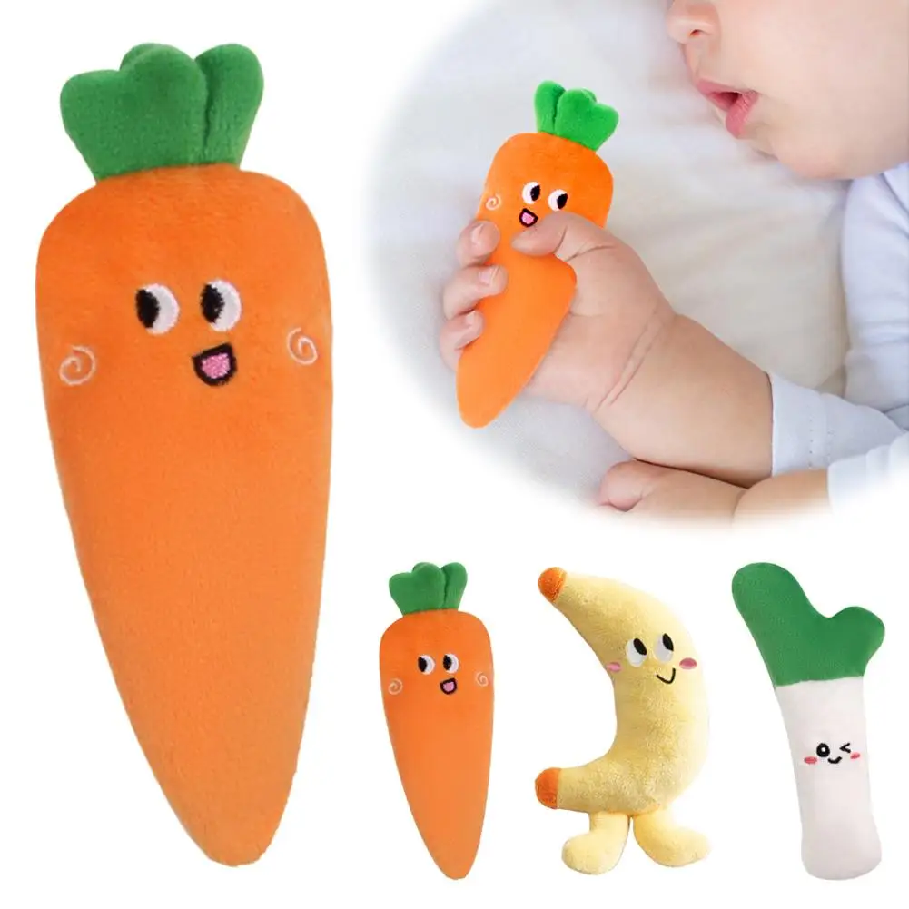 Frutta Verdura Animale Domestico Peluche Suono Giocattoli Imitando Ananas Banana Carota Mais Melanzana Cactus Cane Interattivo Digrignamento Dei Denti Puliti