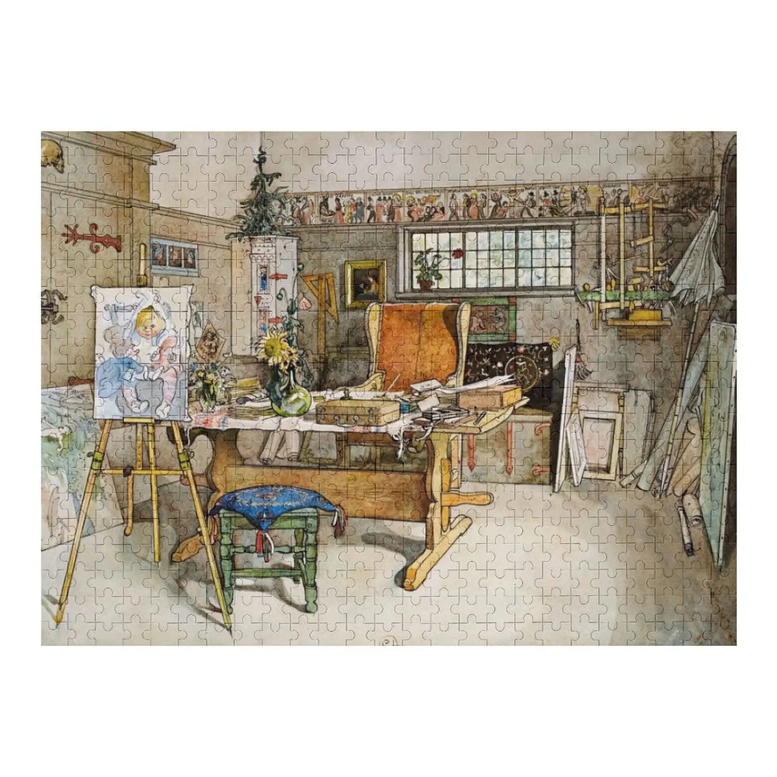 

The Studio - Carl Larsson Jigsaw Puzzle Wooden Animal Wooden Adults Jigsaw Custom Custom Name Wood Puzzle