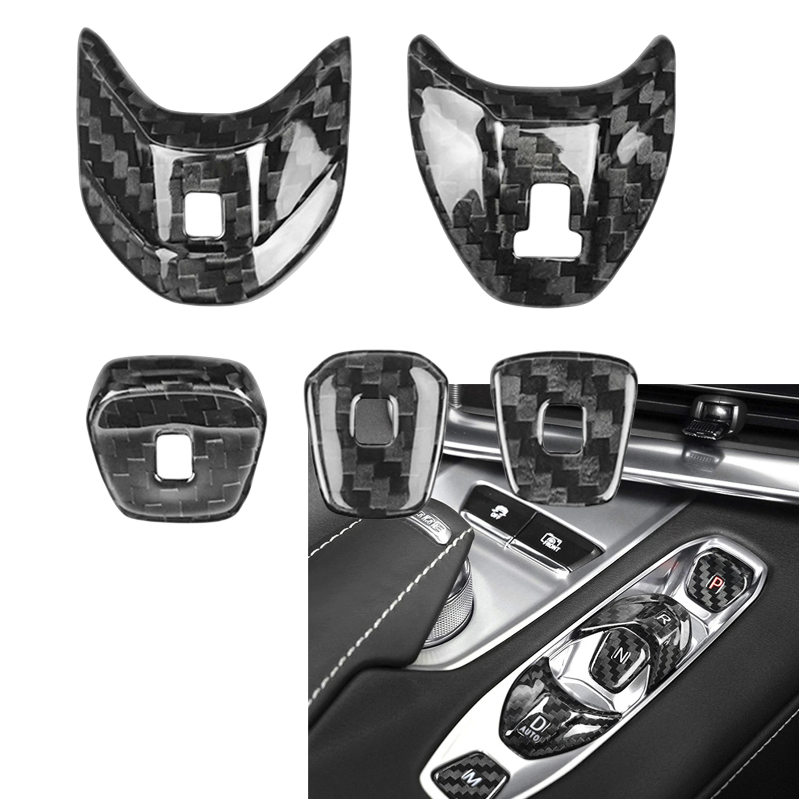 

Car Inner Center Control Panel Button Cover Trim For Chevrolet Corvette C8 2020-2024