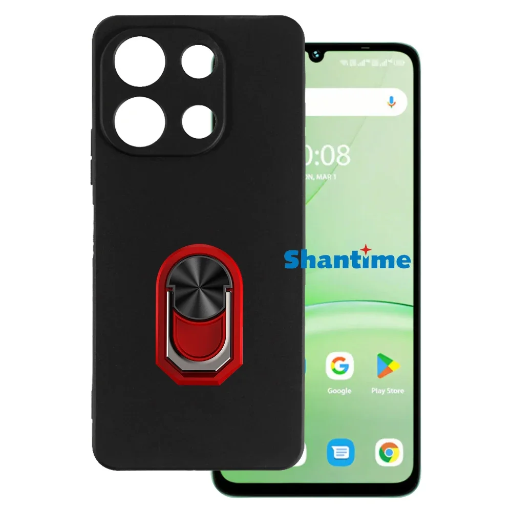 حامل حلقي مقاوم للصدمات لـ Umidigi G9A ، غطاء واقي من السيليكون الناعم من البولي يورثين الحراري ، حافظة فاخرة #3