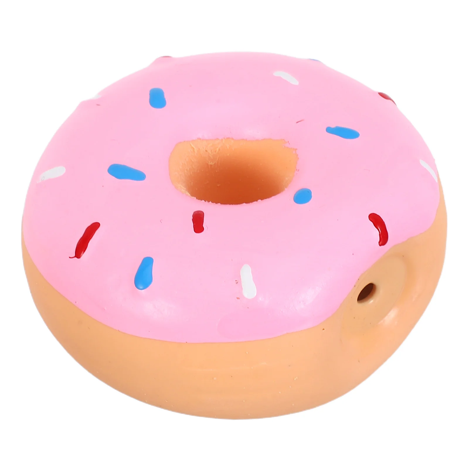 

Donut Squeaky Dog Chew Premium Latex Tough Teething Ring For Small Medium Large Puppies Grinding Play Stimulation Puppy