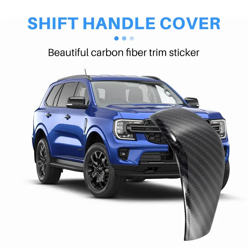 For Ford Ranger Everest T6 T7 2015-2018 Center Control Gear Shift Knob Cover Trim Decorative Accessories-A02G