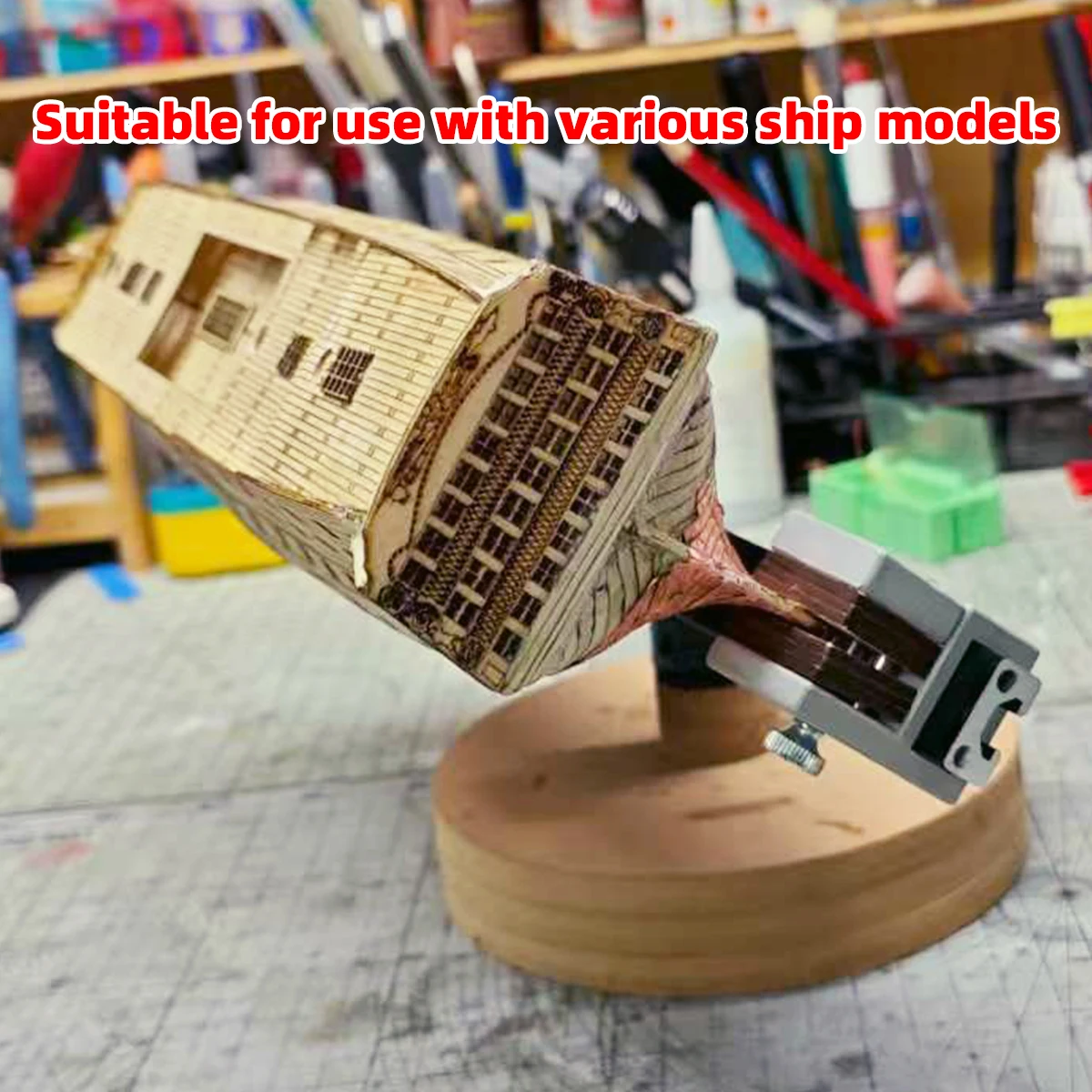 Schiffsmodellbau-Liegeplatz-Vorlage, Montage-Set für Maßstabsmodelle, Werkzeug zur Herstellung von Modellen, Verstellbarer Ausstellungs- und Malständer, Universell für alle Maßstäbe – Detail 7