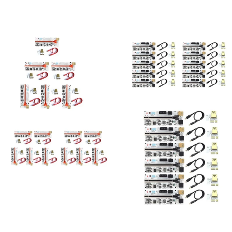 USB 3.0 PCI-E Riser Card VER010-X Express Riser For Video Card X16 Extender PCI-E Riser Card For Mining