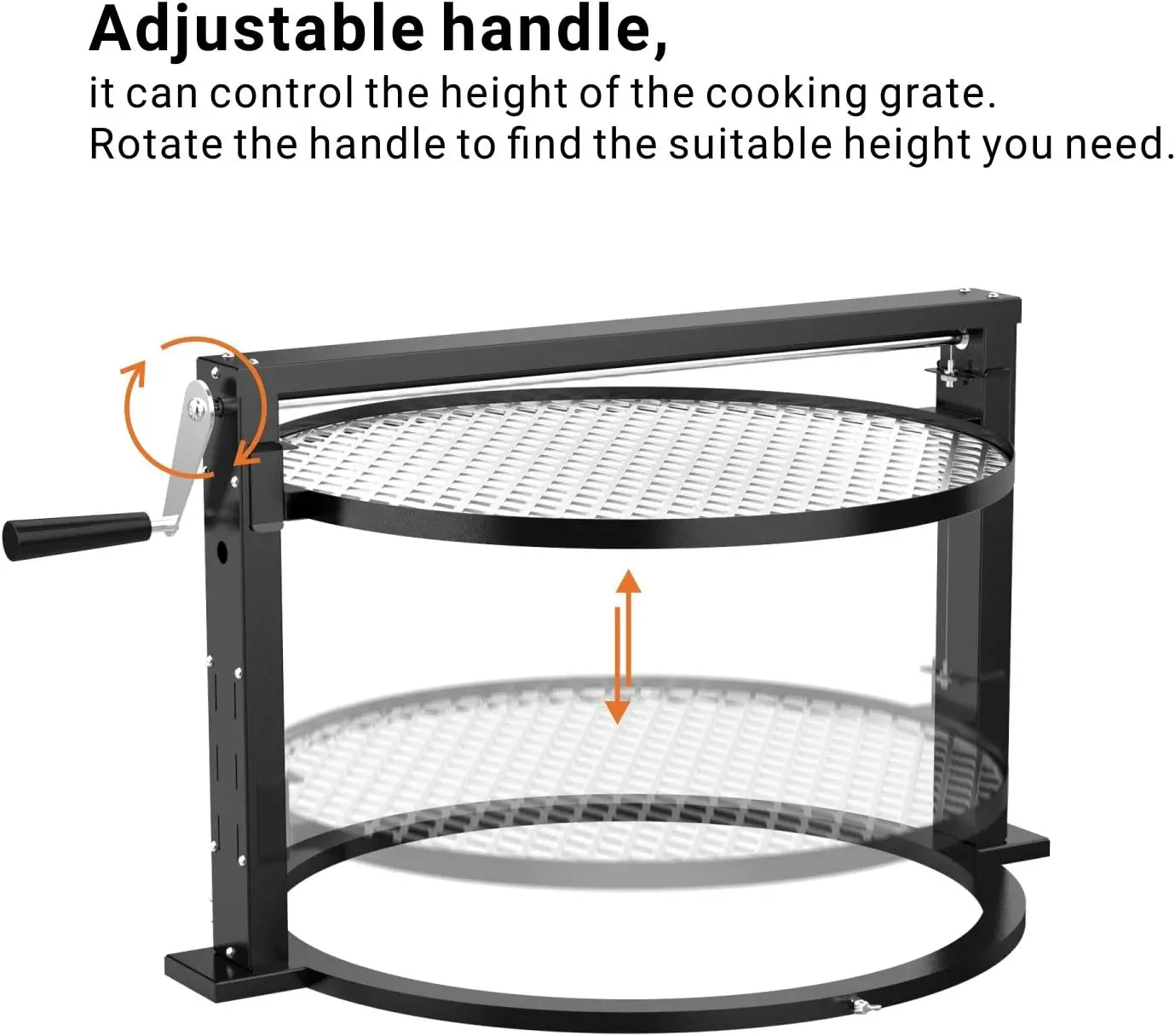 Système de rôtissoire de gril de style, fixation de grille de cuisson réglable pour grilles de bouilloire Weber de 22 pouces, brevet mondial · nouveau