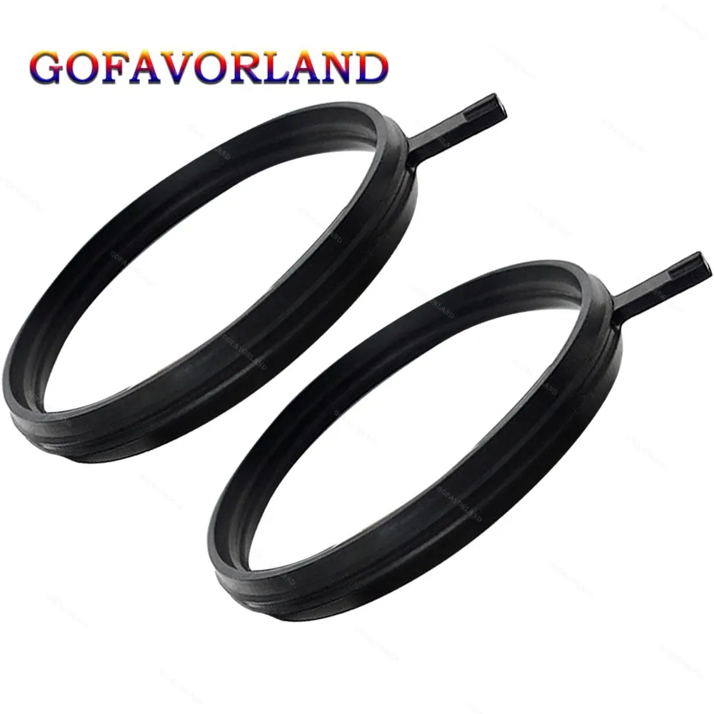 

19716-5AA-A01 197165AAA01 2Pcs Inter-Cooler Gasket Black Rubber For Honda Civic CRV 2016 2017 218 2019 2020 2021