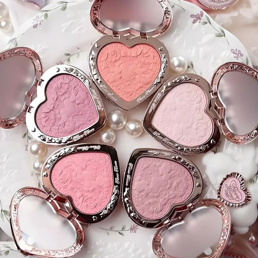 Poudre de fard à joues Flowerknows Garden Rose Blush pour les joues, maquillage sans cruauté - Modeler, Contour du visage pour un fini mat naturel