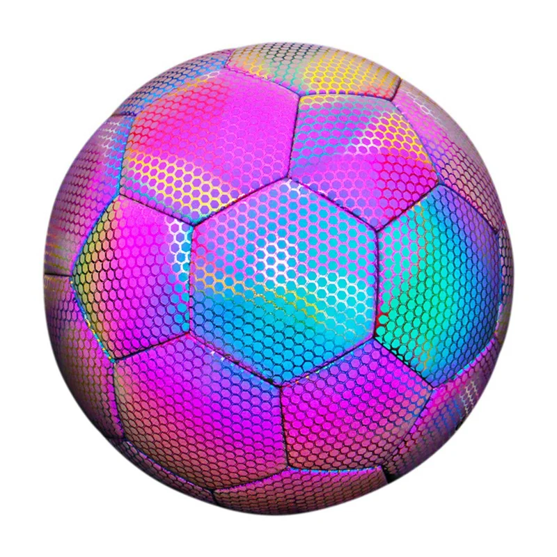 A48F-Glow In Dark サッカー発光サッカーボール夜光る反射サッカーボール屋外ライトアップギフト男の子のため