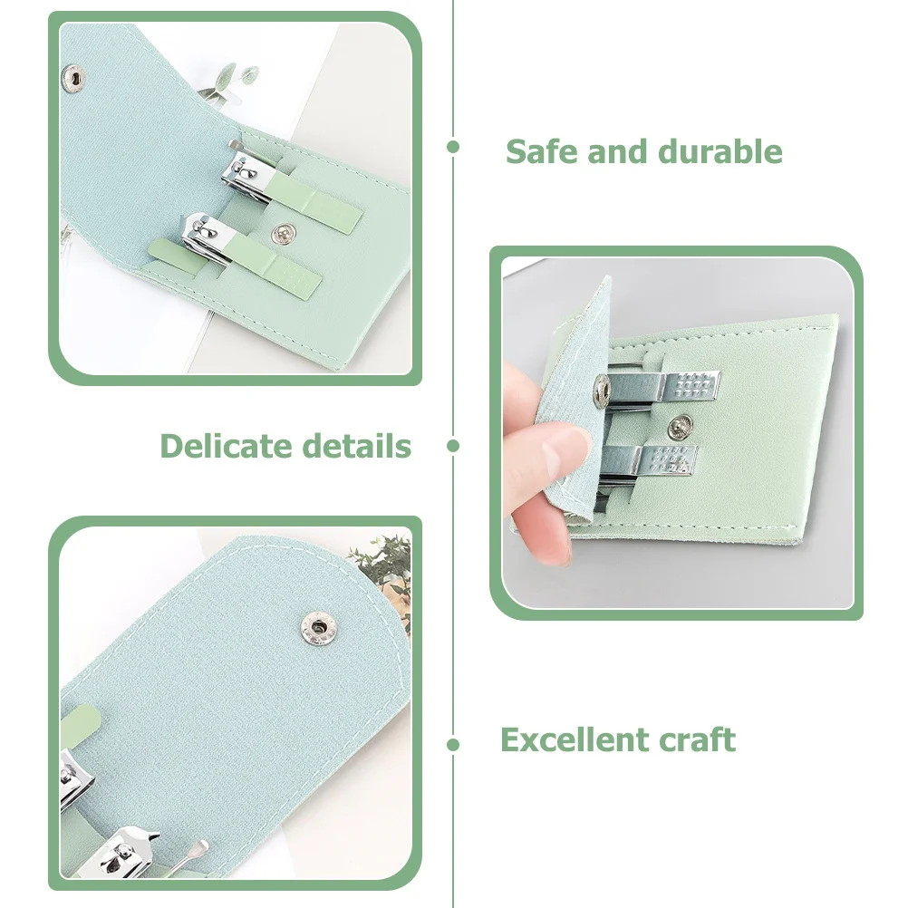 3세트 매니큐어 세트 전문가용 손톱깎이 키트 여성용 여행용 페디큐어 도구 손톱 관리 키트 매니큐어 세트 여성용