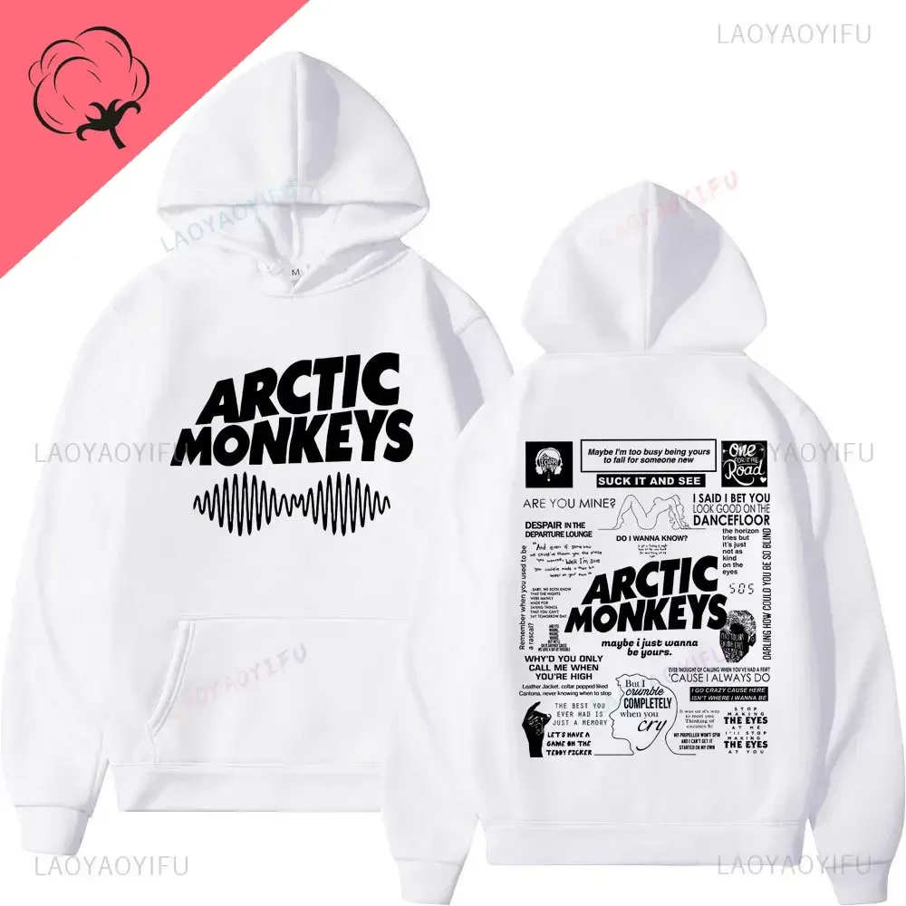 

Толстовка с принтом Arctic Monkeys Bands Am Album World Tour, модная винтажная спортивная рубашка в стиле рок, мужская и женская толстовка в стиле Харадзюку