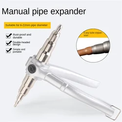 Expansores de tubo manuales de doble cabezal para reparación, herramienta de tubería de cobre de conexión de aire acondicionado, expansor de tubo antideslizante, herramientas eléctricas