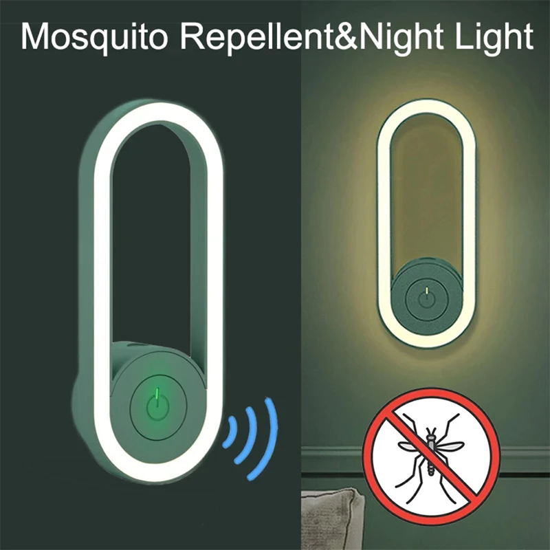 LED Ultrasonic Insect Mosquito Killer Lamp Ultrasonic Mosquito Repellent Portable Household Indoor Electronic Mosquito Repellent