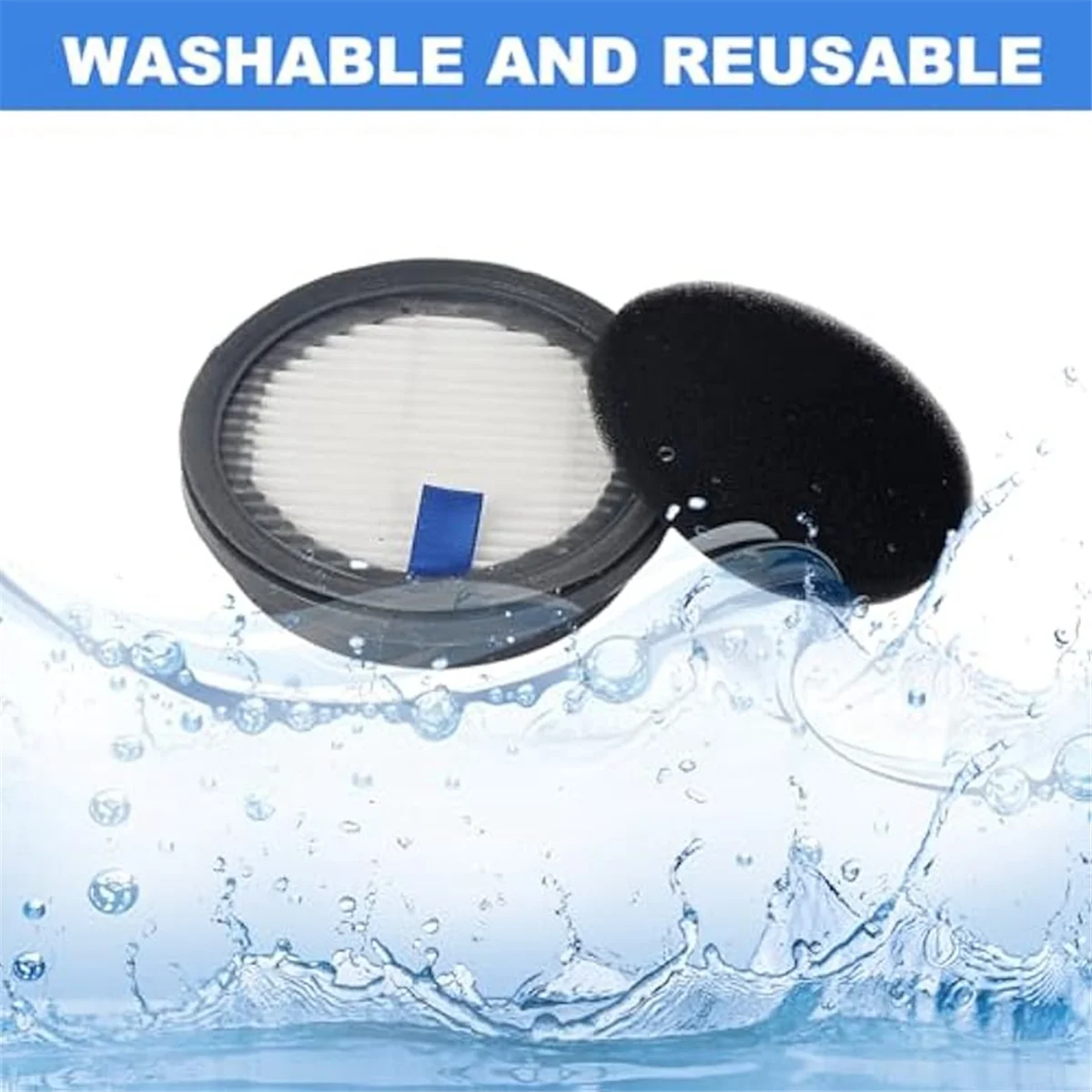 New 8 HEPA Filters and 8 Sponge Filters for Afoddon A200Pro/A200, ORFELD B08/C10A/C10G and NEQUARE S12 S25 S26 Series