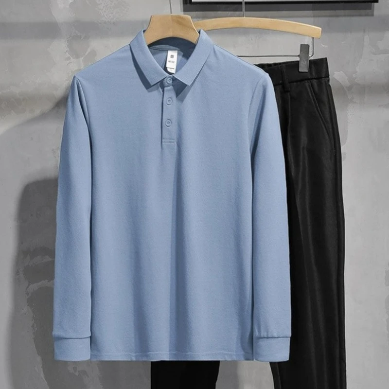 

Slim Fit Мужские рубашки поло Деловые 90-х годов Винтаж Дизайнер Y2k Цитаты Пуловер Высокое качество с воротником Эмо Формальные мужские толстовки