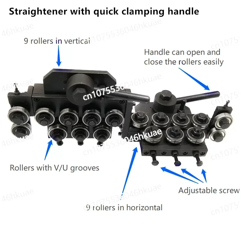 Qibang JZQ18,30 Wire Straightening Machine 8mm 1.5-3 mm Rotary Wire Straightening Machine Roller