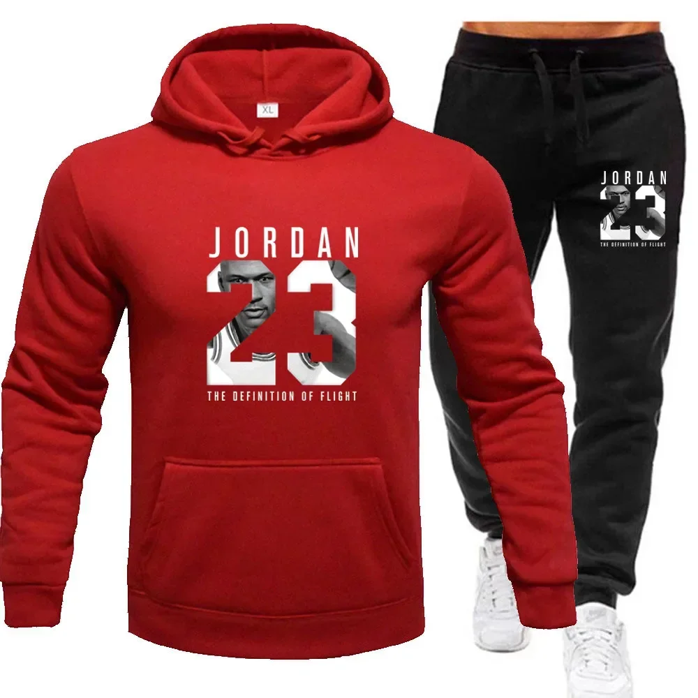 Tute da uomo rilassate in 2 pezzi, felpe con cappuccio e pantaloni, corsa, jogging, sport, ammollo, marchio maschile, primavera, autunno,